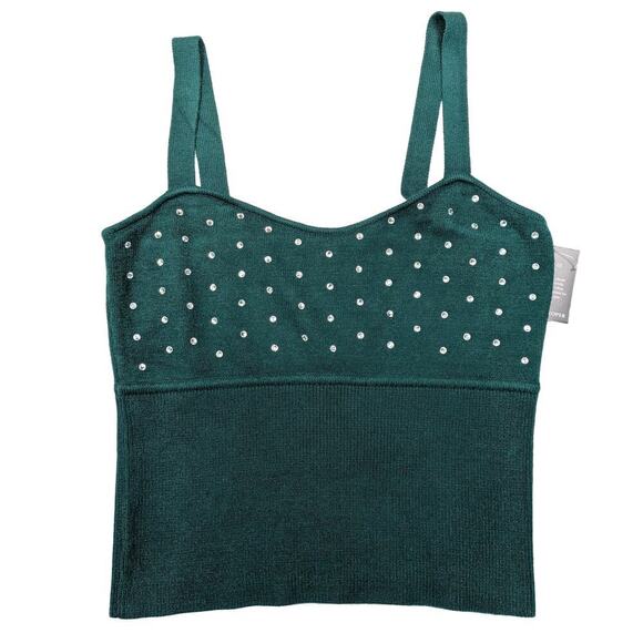 Boston Proper Sweater Tank with Rhinestone embellishments Size XL - Picture 1 of 7